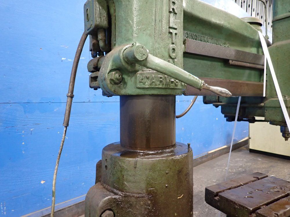 Carlton 4' X 9" Radial Arm Drill
