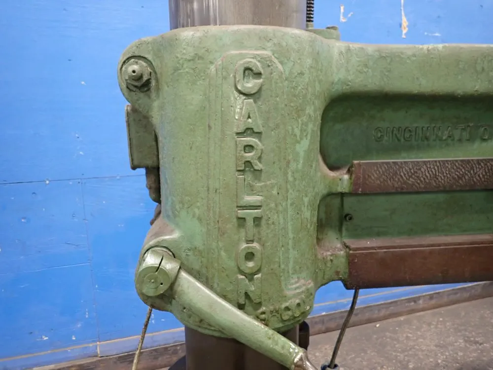 Carlton 4' X 9" Radial Arm Drill