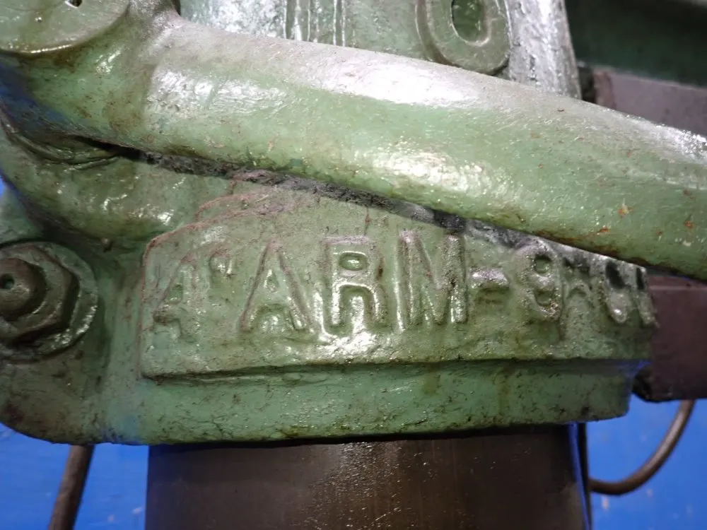 Carlton 4' X 9" Radial Arm Drill