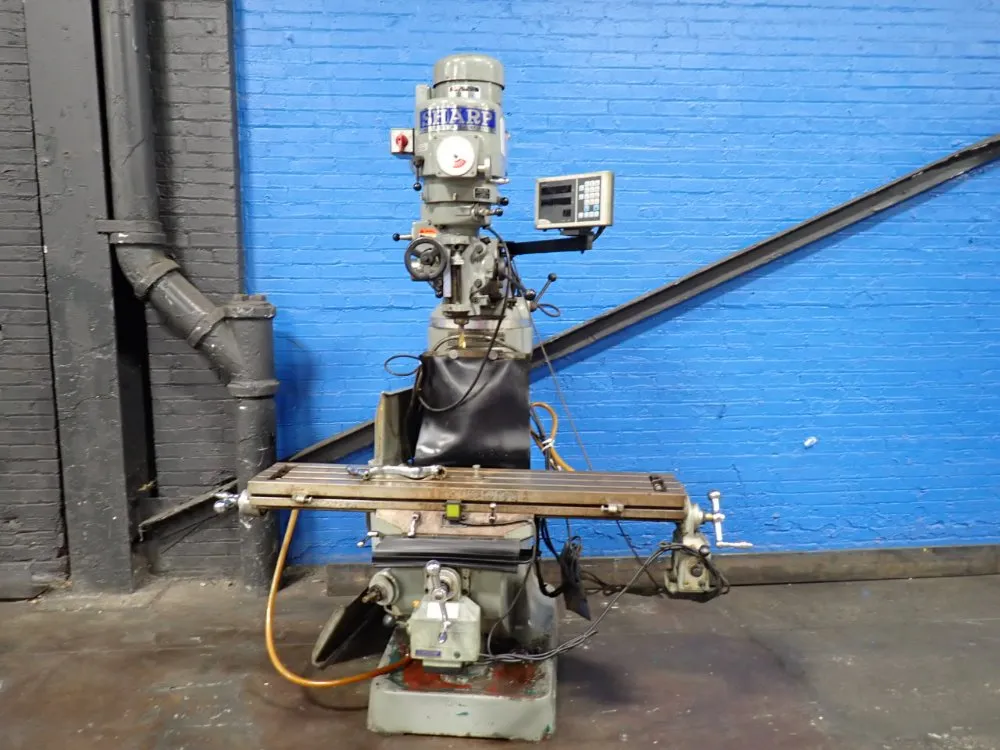 Sharp Precision Tool 50" X 9" Table Vertical Mill