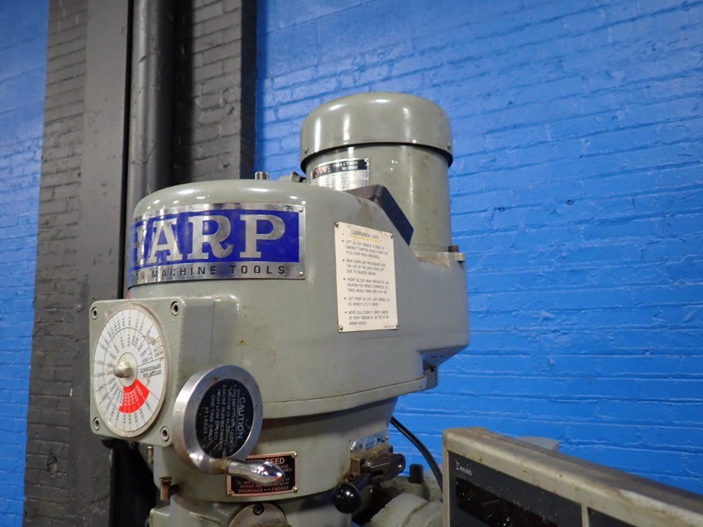 Sharp Precision Tool 50" X 9" Table Vertical Mill