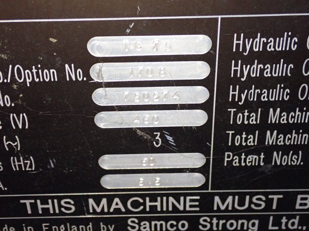 Samco Strong Ltd Cutting Press