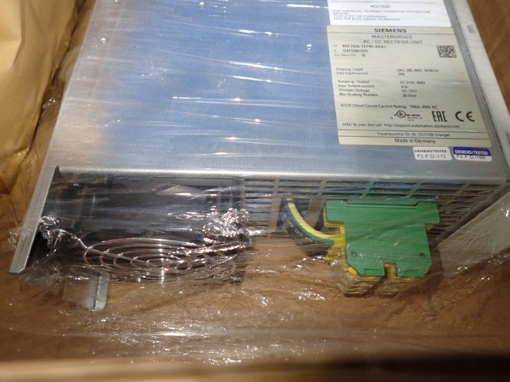 Siemens Ac / Dc Rectifier Unit - 6se7024-1ep85-0aa1