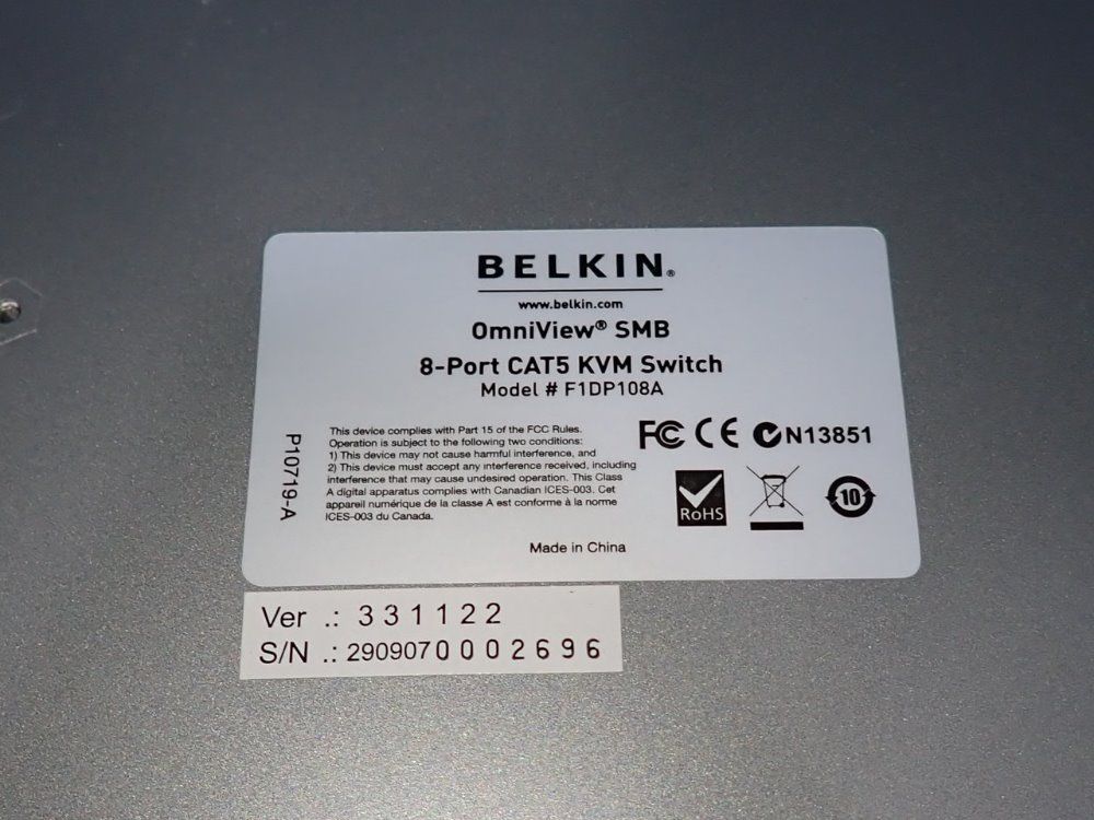 Belkin Kvm Switch - F1dp108a