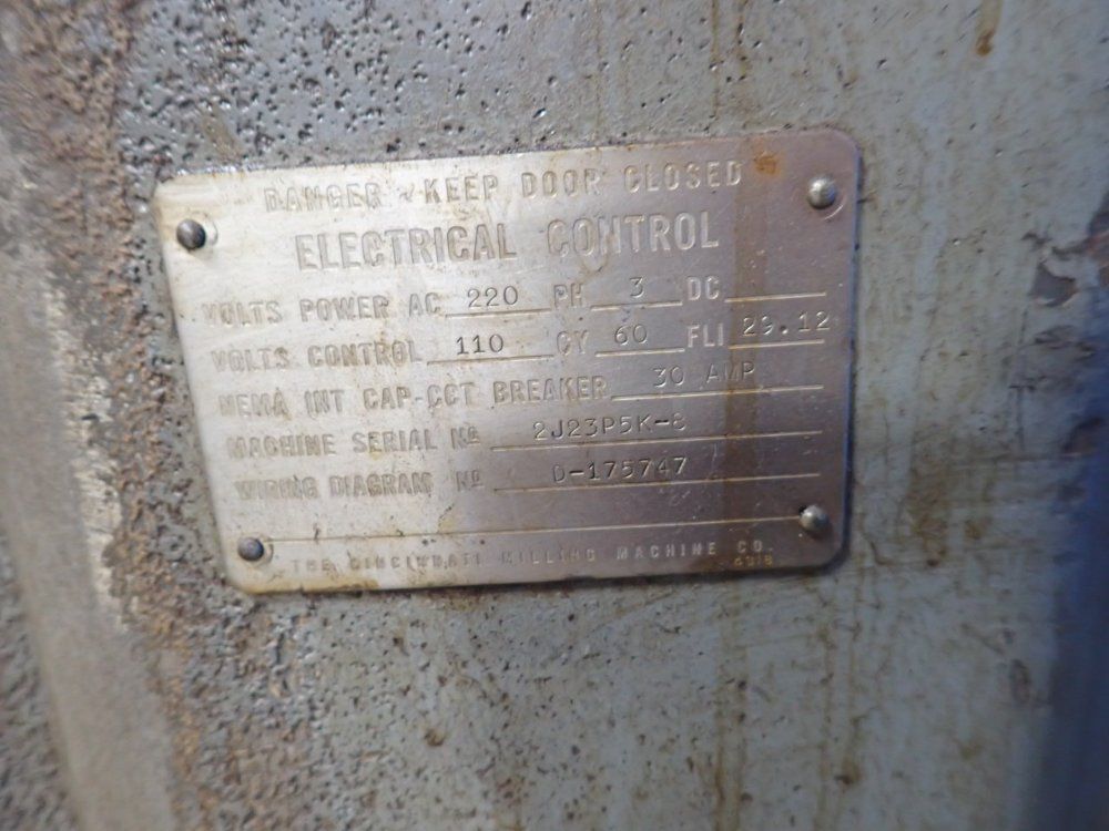 Cincinati 52" X 12" Horizontal Mill - 307-12