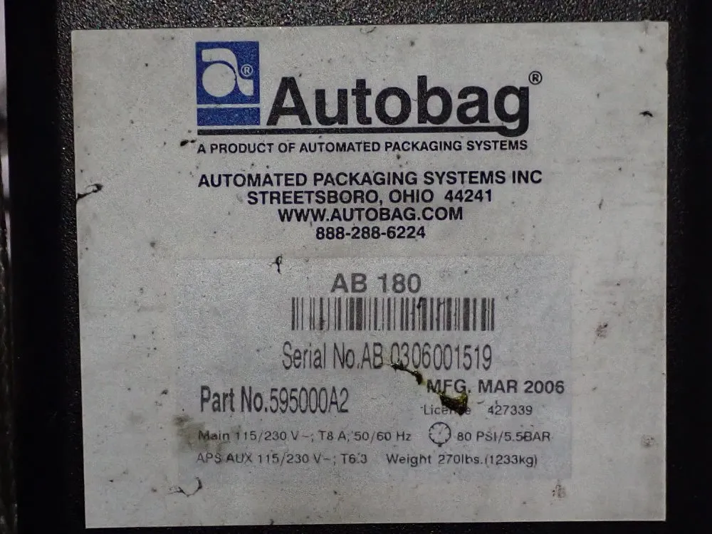 Autobag Auto Bagger - Ab 180