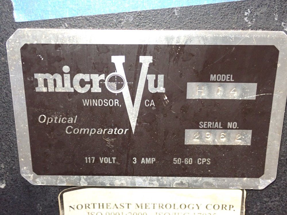 Microvu 14" Optical Comparator - H14