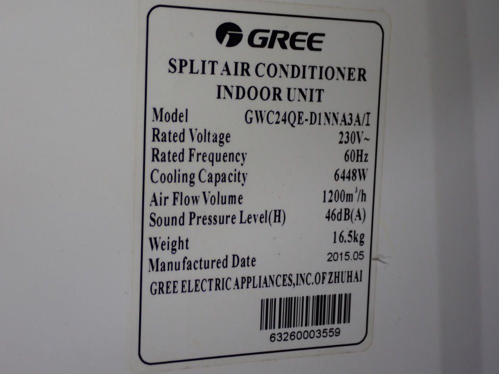 Gree 6448w Air Conditioner - Gec24qe-d1nna3a/t