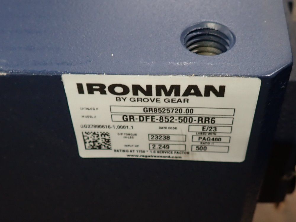 Grove Gear 500:1 Ratio Gear Reducer - Gr-dfe-852-500-rr6