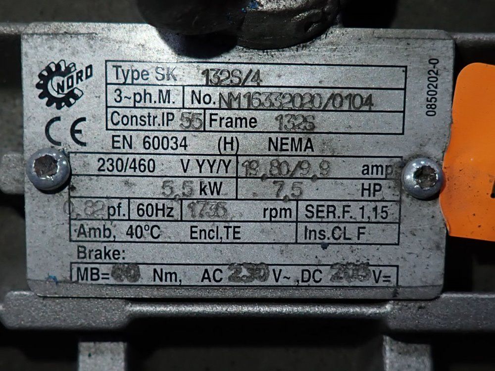 Nord 5.5 Kw Gear Drive - Sk32-132s/4bre60