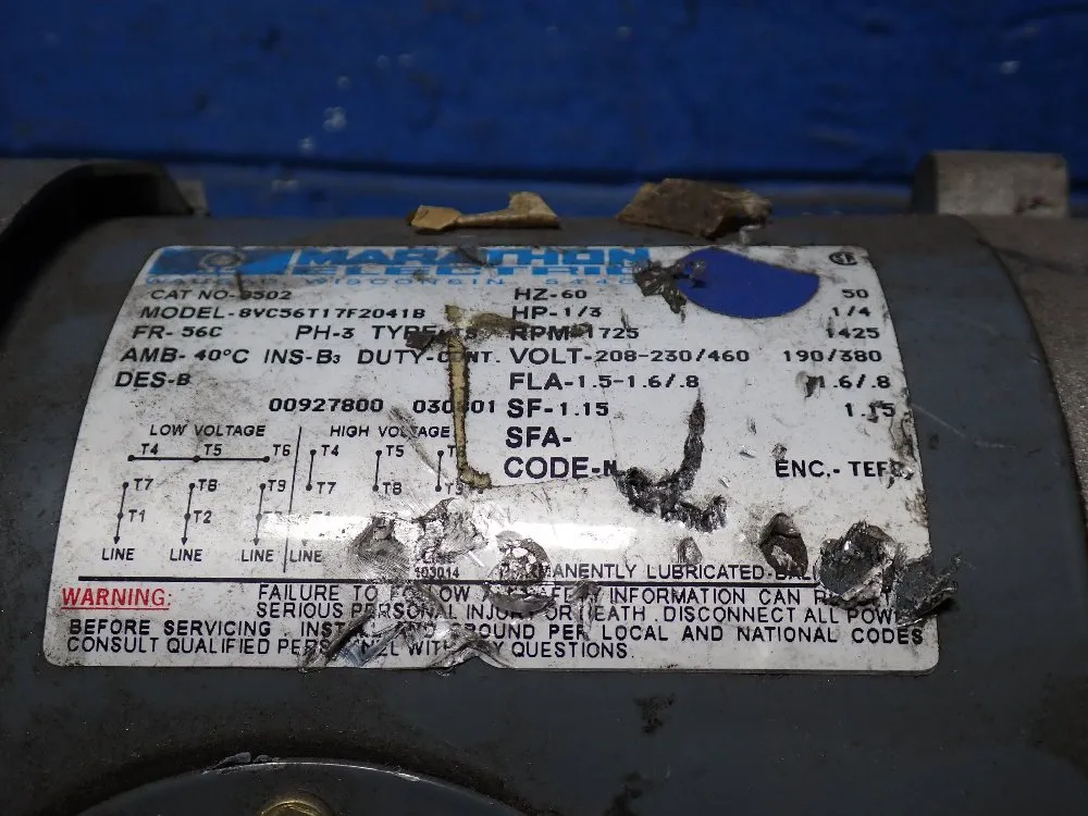 Marathon Electric 1/3 Hp Motor