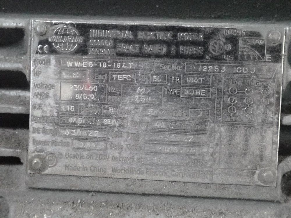 Worldwide 5 Hp Motor - Wwes-18-184.t