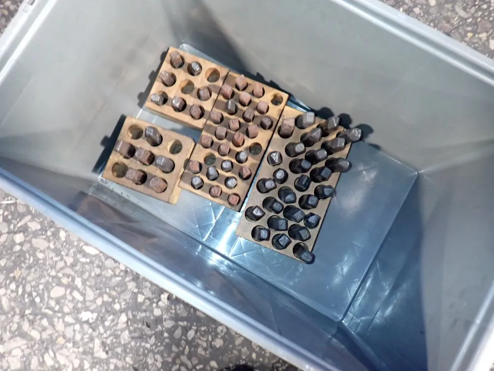 Metal Letter And Number Stamps