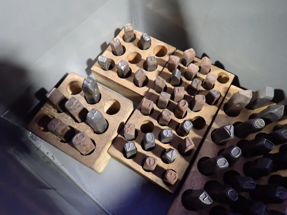 Metal Letter And Number Stamps