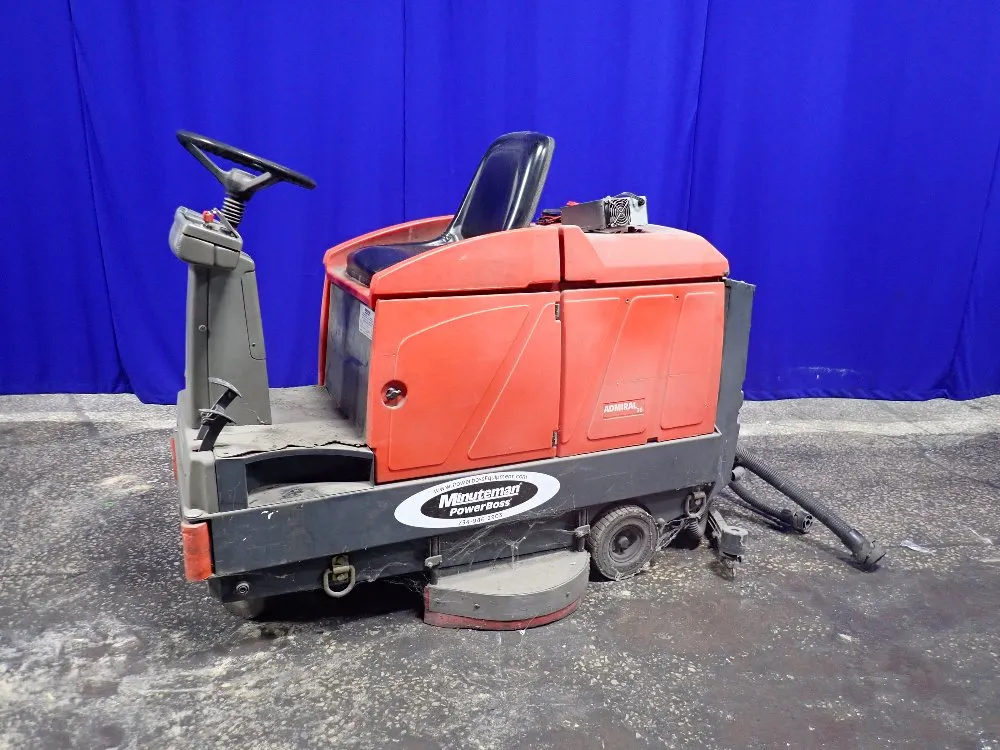 Minute Men Powerboss Electric Floor Scrubber\conveyor Belt System - Admiral 36