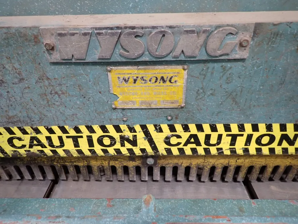 Wysong 120" X 10 Gauge Shear - 1010-rd