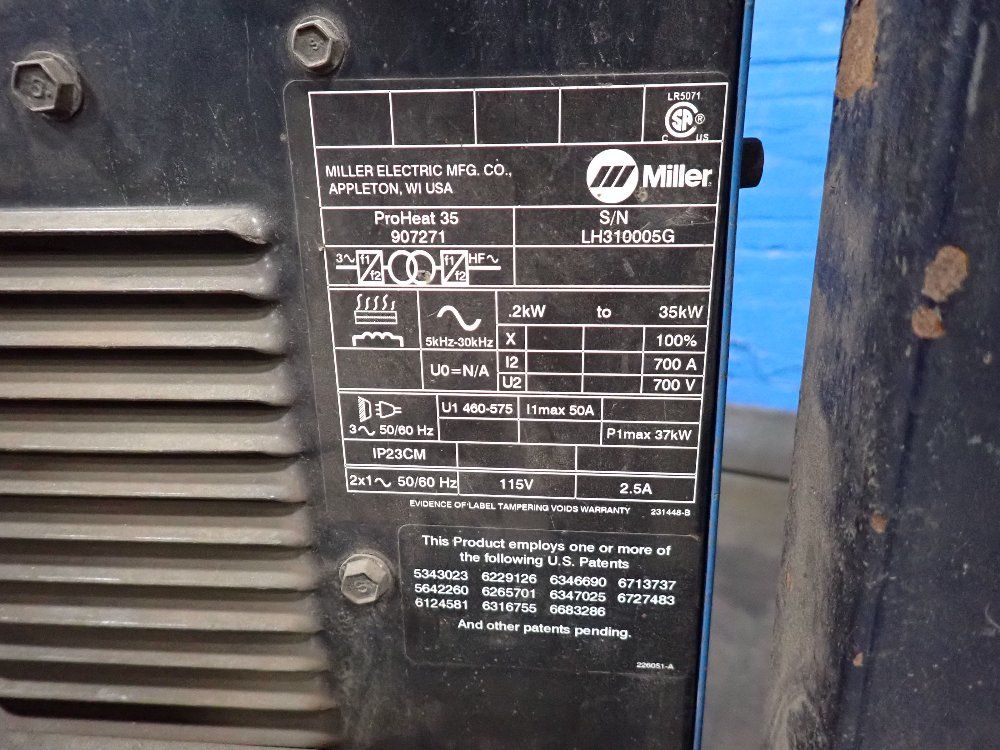 Miller 700a Welder - Proheat 35