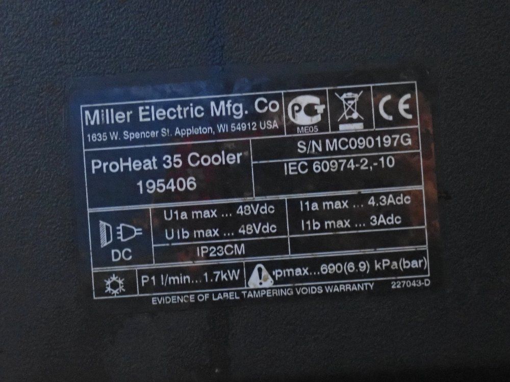 Miller 700a Welder - Proheat 35