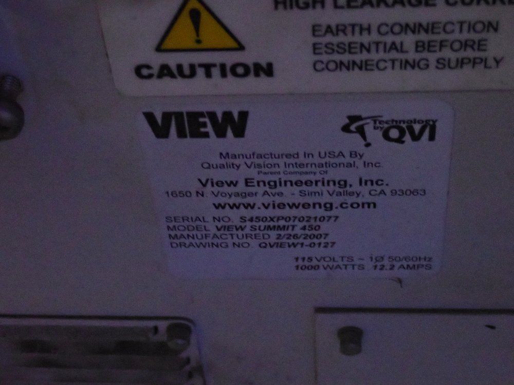 20" X 23" Table Cmm - View Summit 450