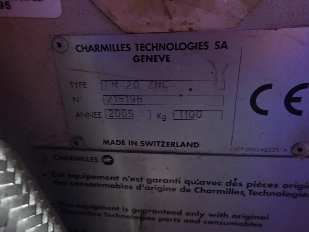 Charmilles 14" X 20" Table Edm - Tm20znc