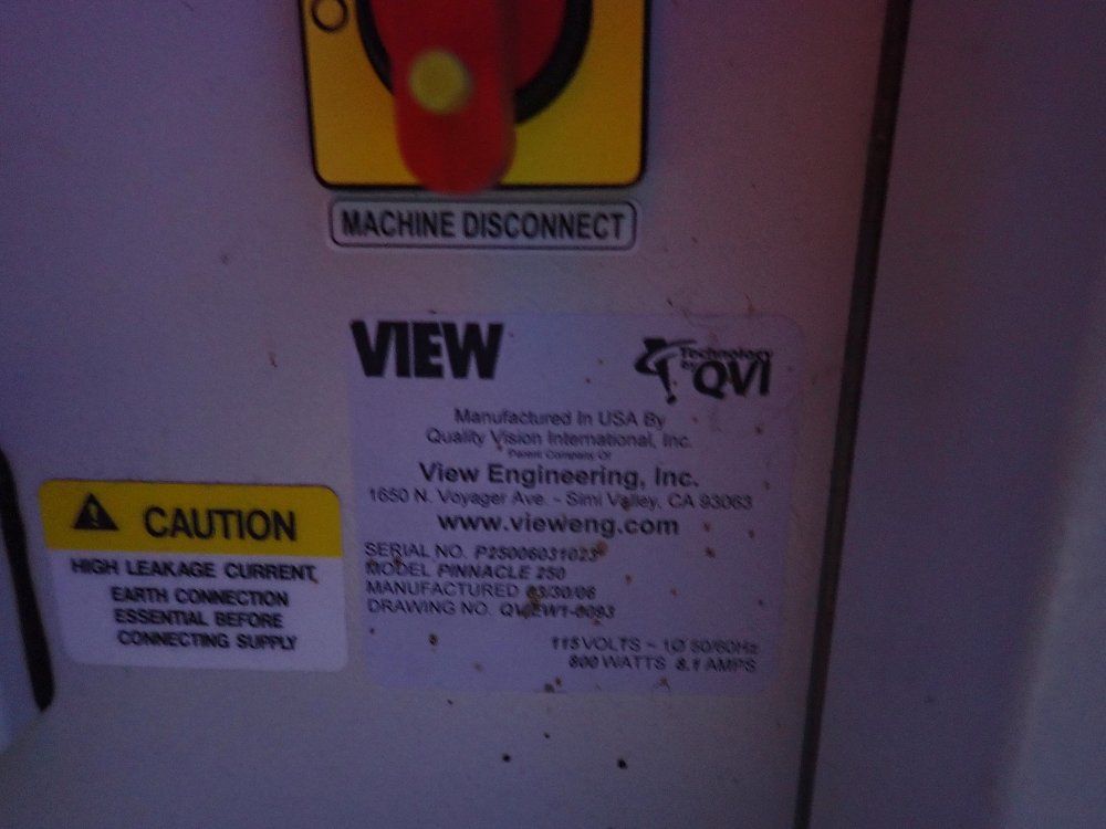 View 13" X 18" Table Cmm - Pinnacle 250