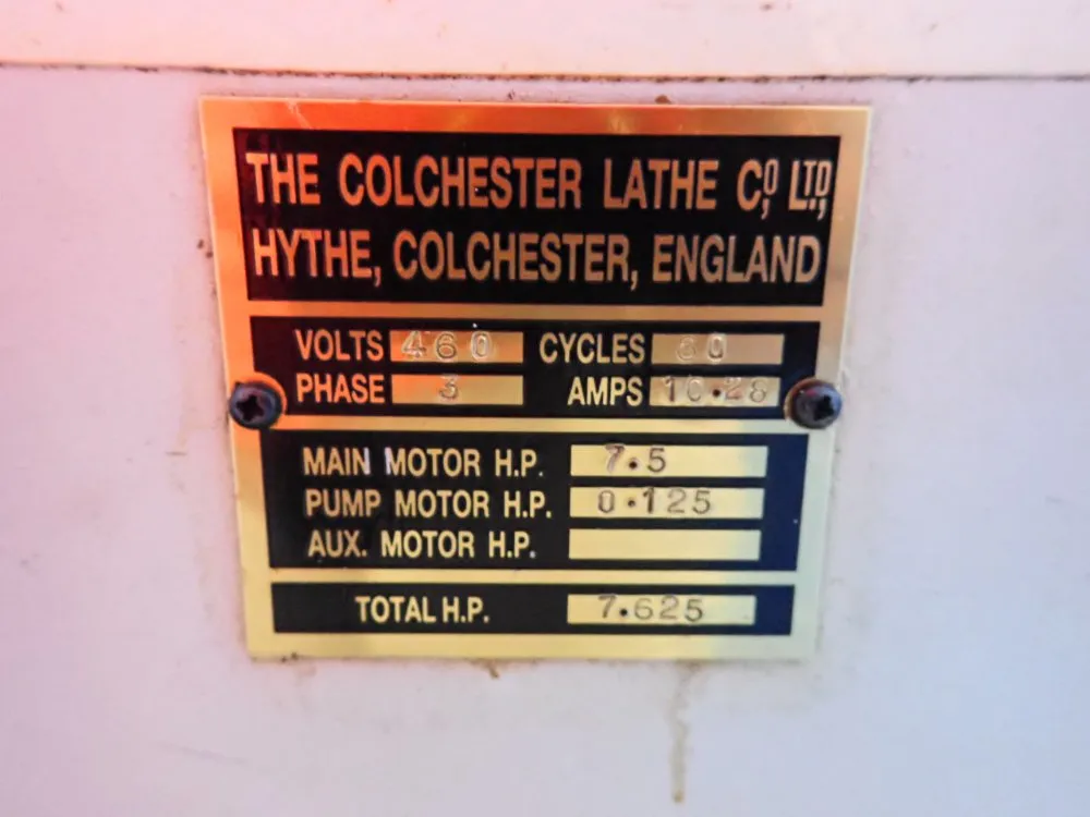The Colchester Lathe Lathe - 15