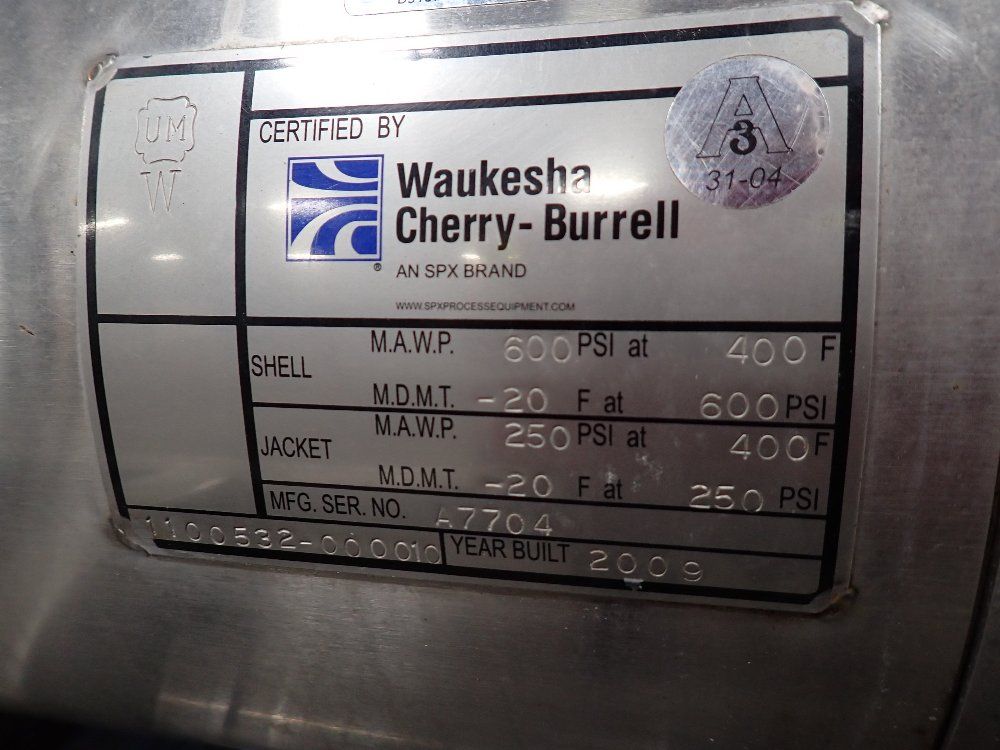 Waukesha Cherry-barrell 600 Psi @ 400 Degrees Votator - 6x36v11123807