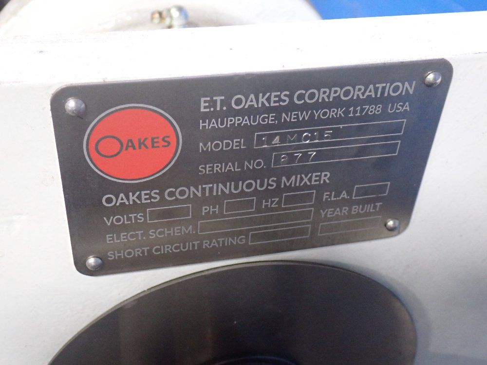 Oakes Continuous Mixer - 14mcis