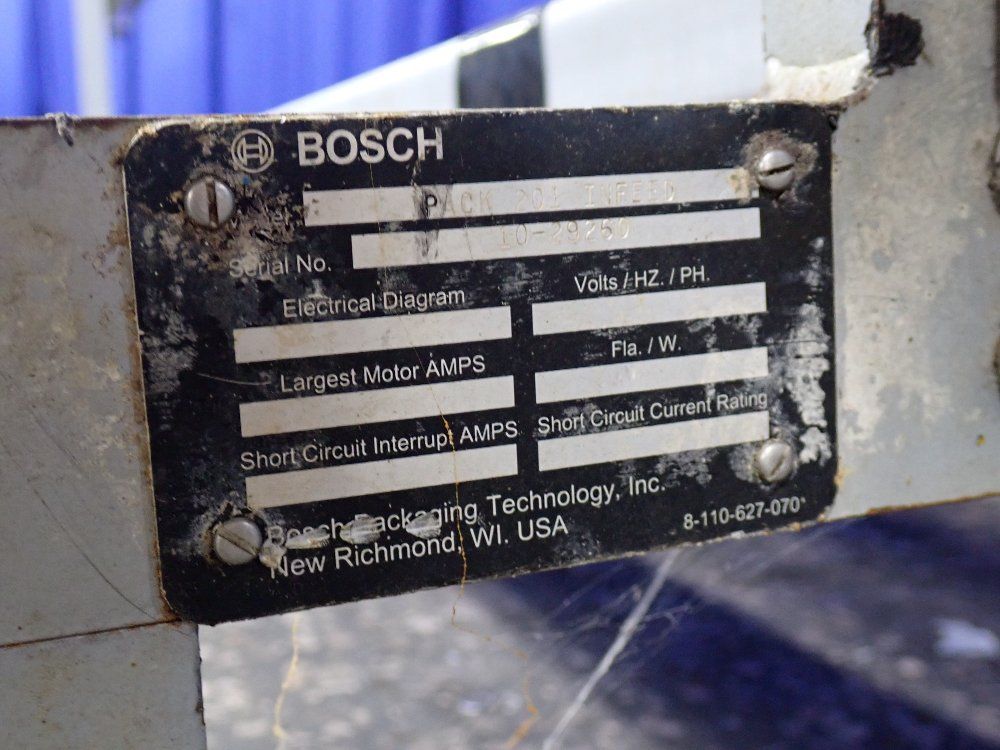Bosch Belt Conveyor - Pack 201 Infeed