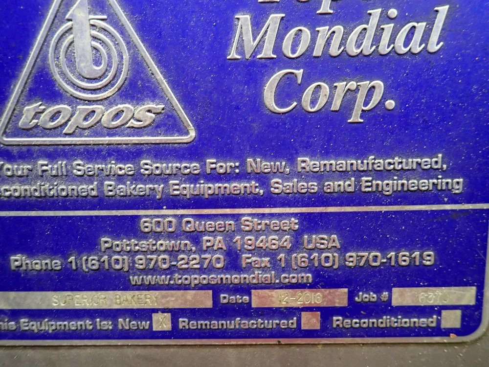 Topos Mondial Corp 75 Hp Mixer