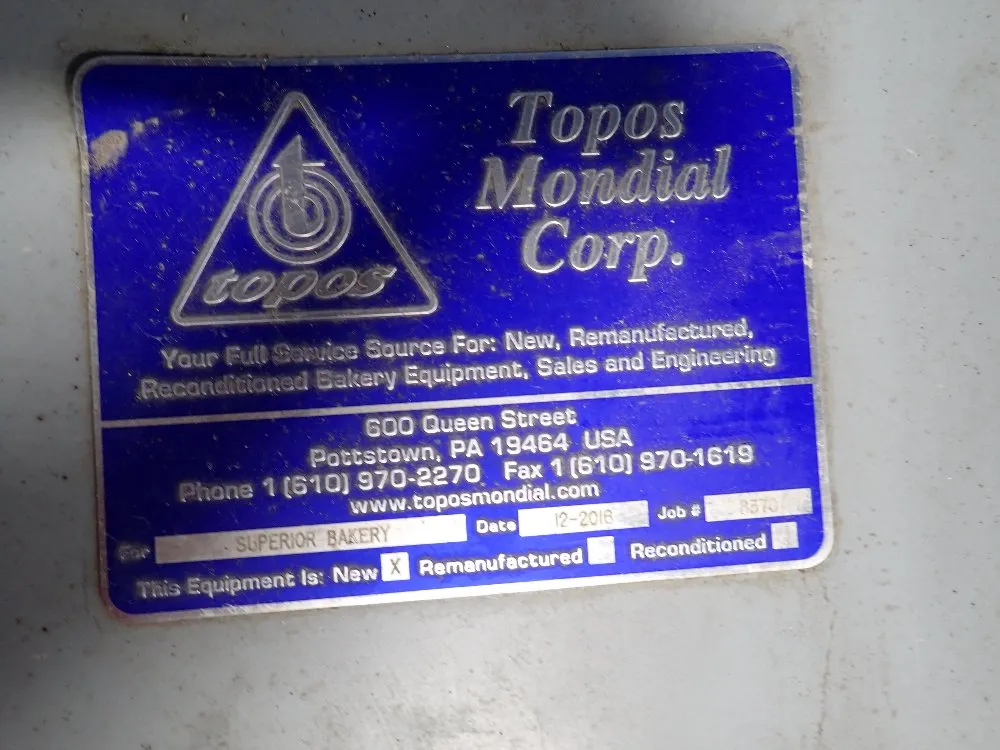 Topos Mondial Corp 75 Hp Mixer