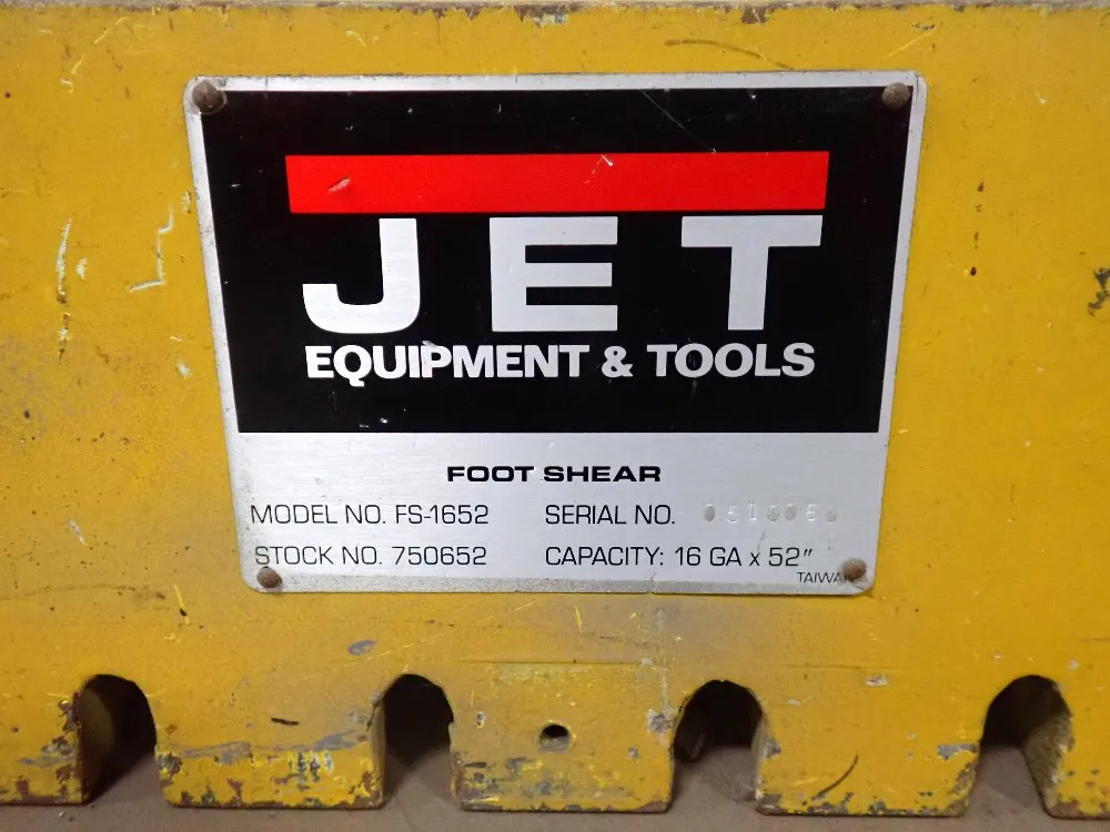 Jet 16ga X 52" Foot Shear - Fs-1652