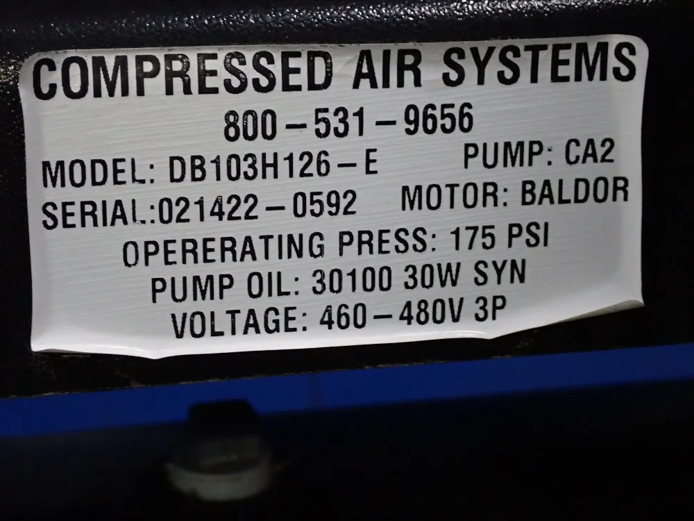Compressed Air Systems Dual Air Compressor