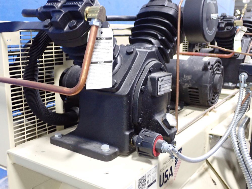 Ingersoll Rand (2) 7.5 Hp Dual Air Compressor - 2-2475e7.5-p