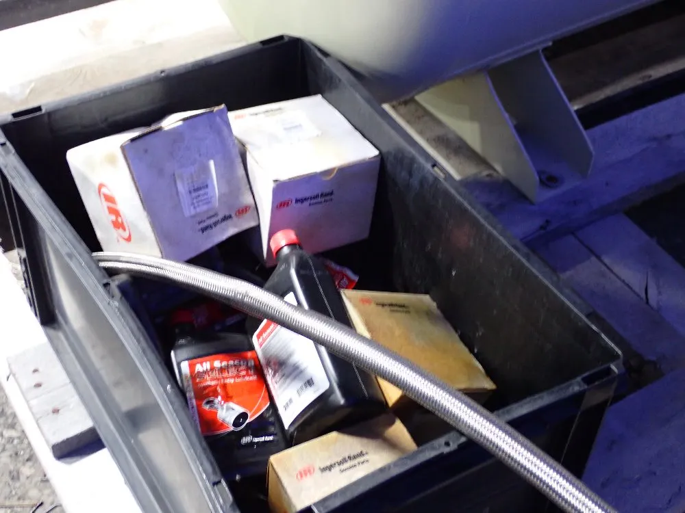 Ingersoll Rand (2) 10 Hp Dual Air Compressor - 2-2545e10