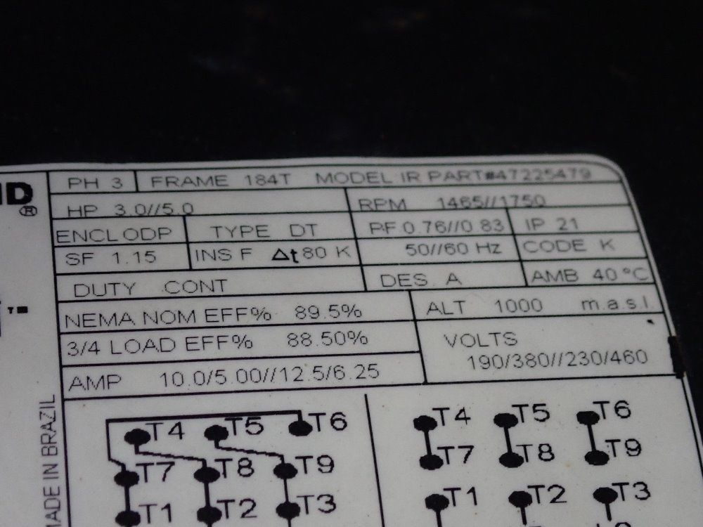 Ingersoll Rand 5 Hp Air Compressor - 2475n5-p