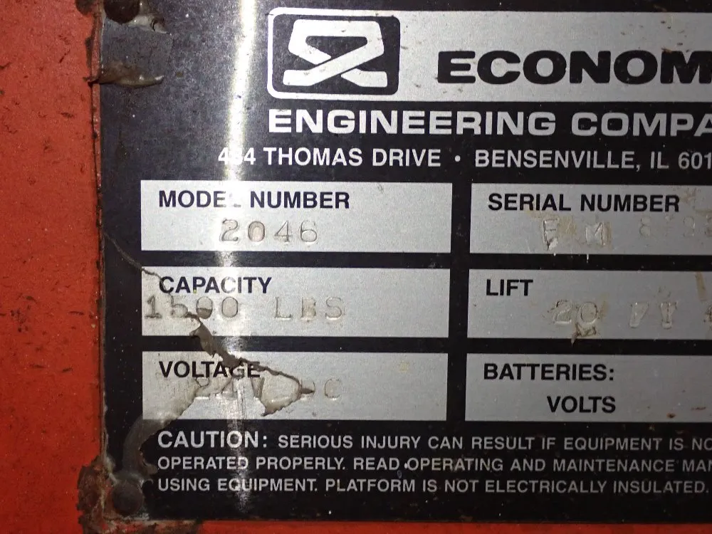 Economy 1500 Lbs Scissor Lift - 2046