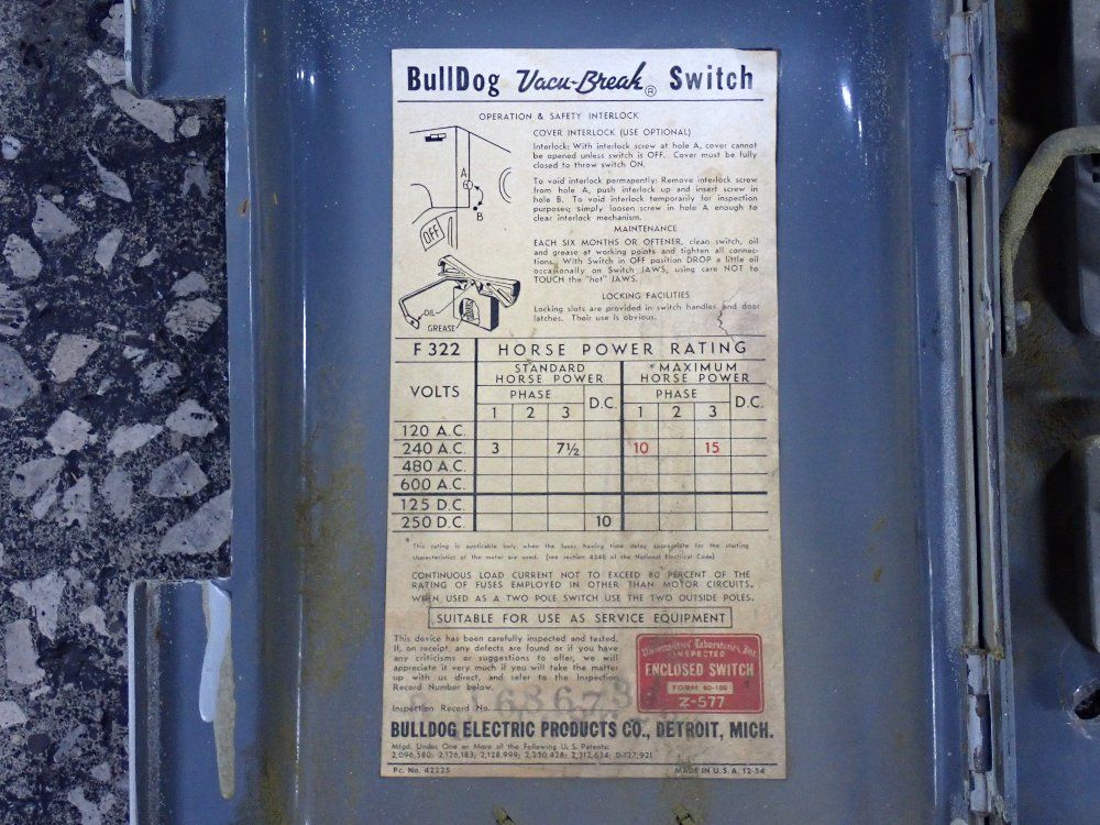 Bulldog Electric Safety Switch