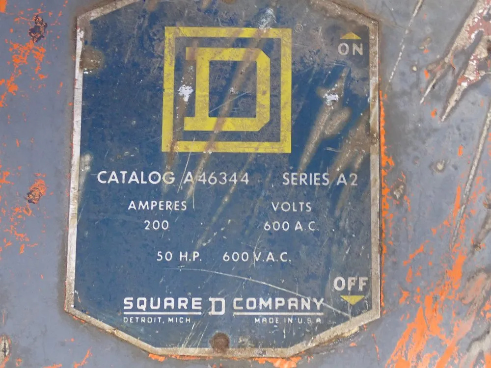 Square D 200a/600v Enclosed Switch - A463447 Series A2