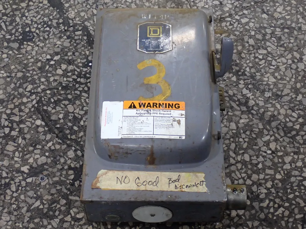 Square D 200a / 600v Enclosed Switch