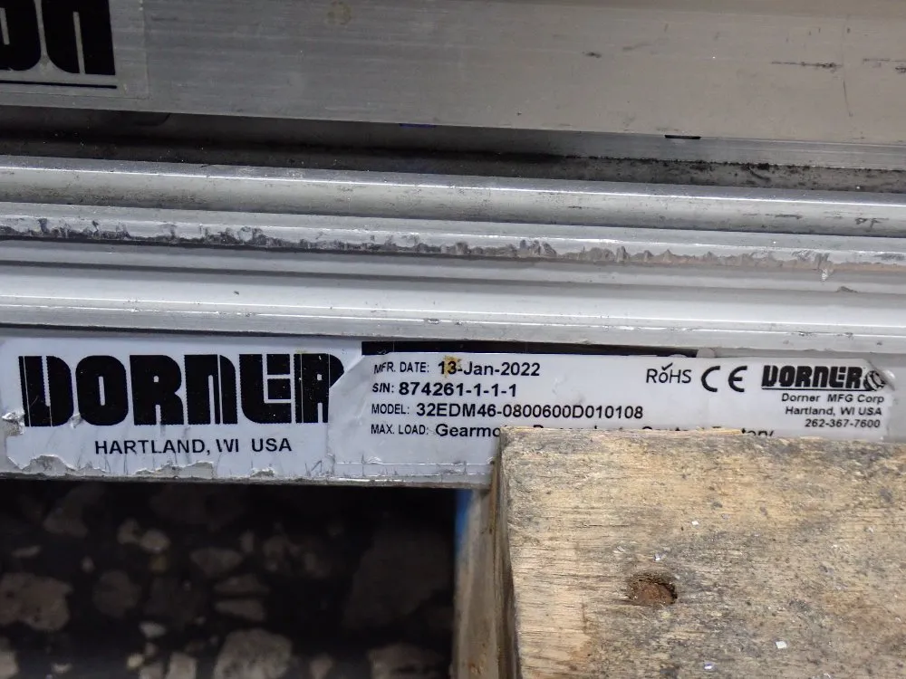 Dorner Roller Conveyor System With Drive - 32edm4g-0800g00d10108