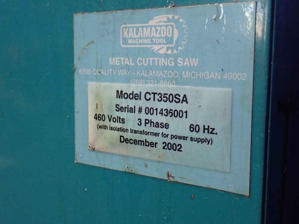 Imet Metal Cutting Saw And Roller Conveyor - Ct3505a