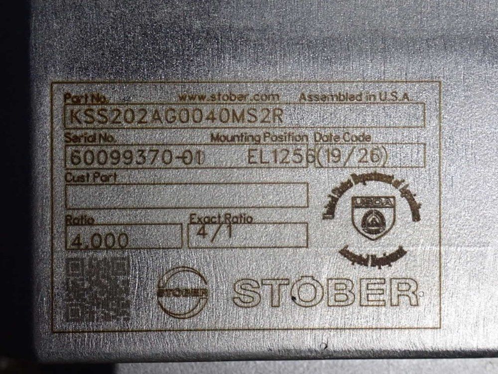 Stober Gear Reducer - Kss202ag0040ms2r