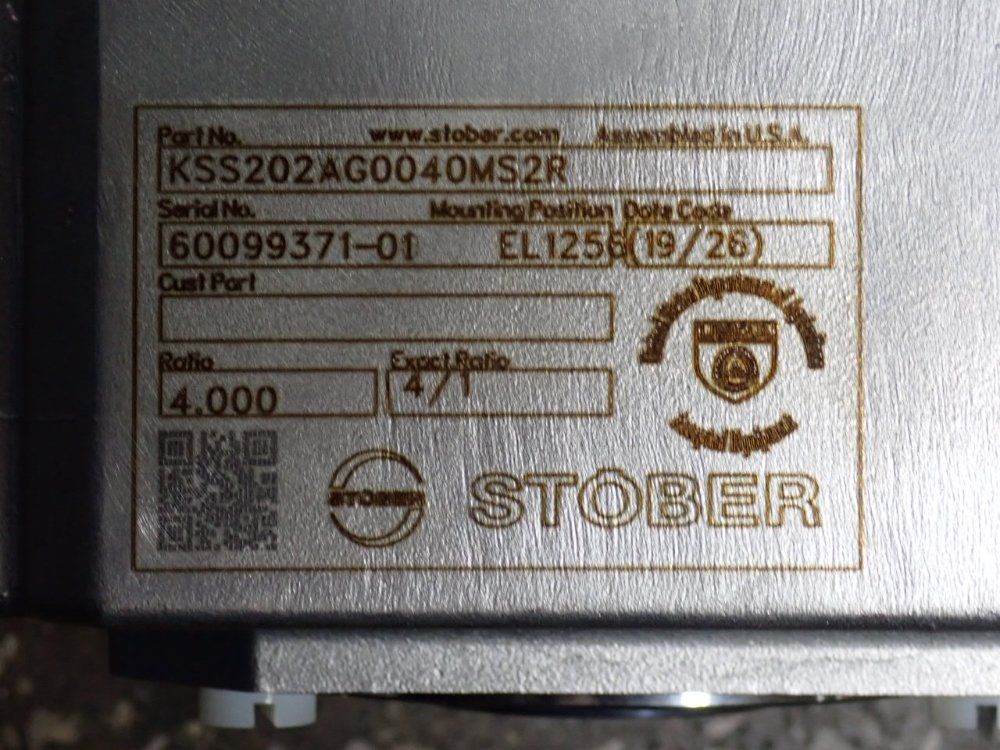 Stober Gear Reducer - Kss202ag0040ms2r