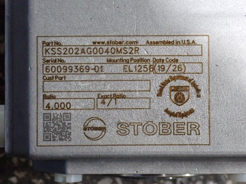 Stober Gear Reducer - Kss202ag0040ms2r
