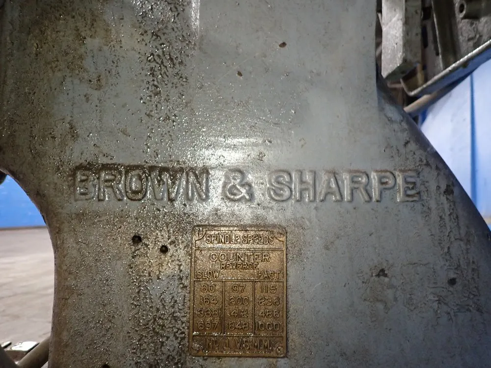 Brown & Sharpe 11 3/4" X 32" Vertical Mill - No.1