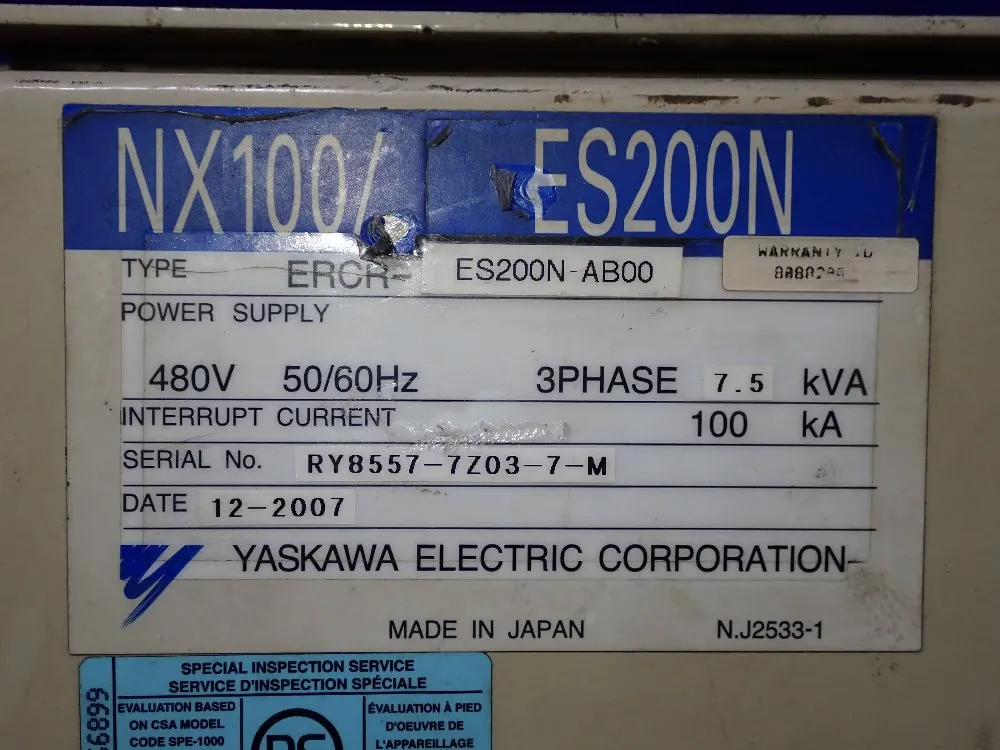 Yaskawa Motoman Robot - Yr-es200n-a00