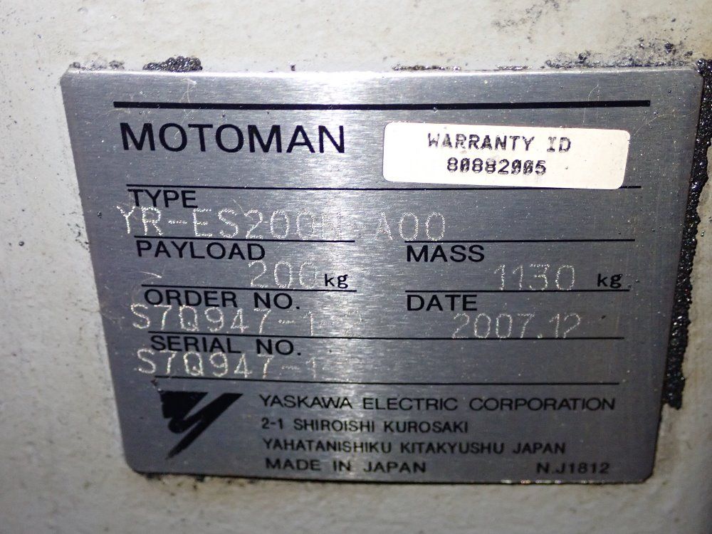 Yaskawa Motoman Robot - Yr-es200n-a00