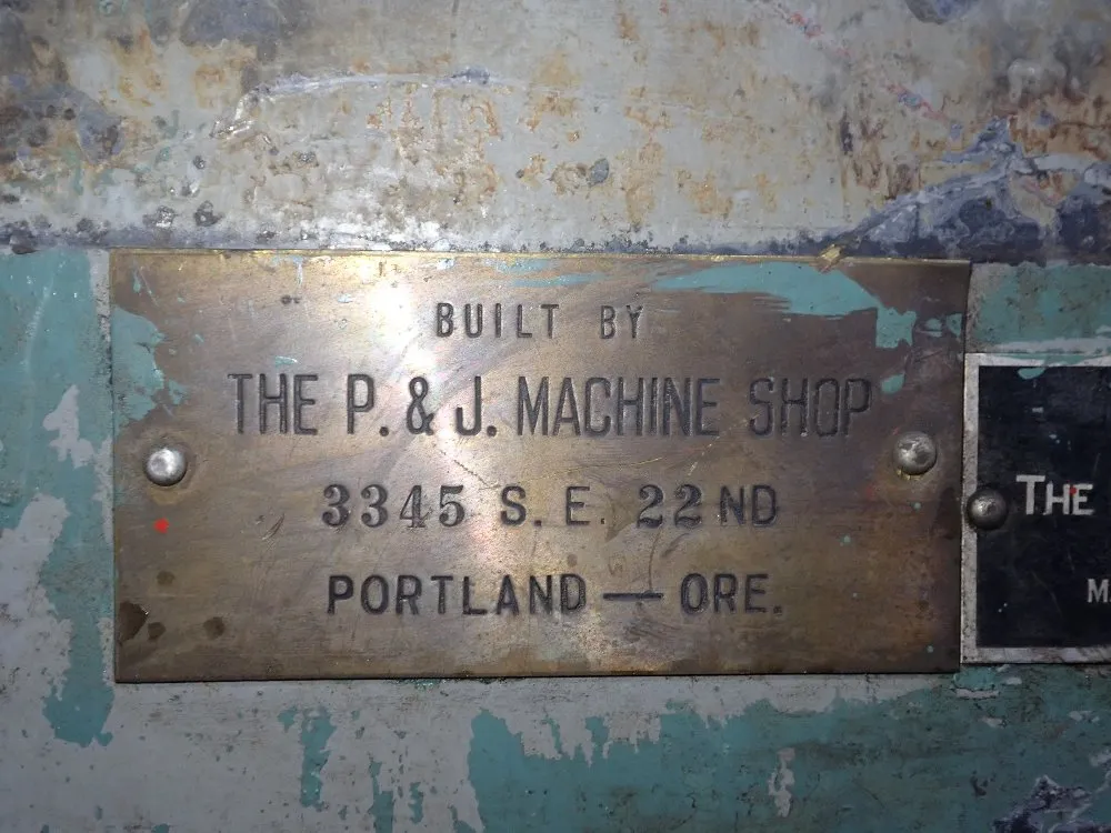 P&j Machine 124" Plate Bending Roll