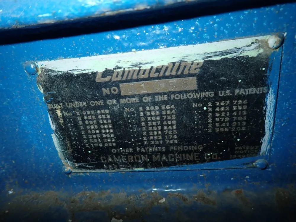 Cameron Machine Co. 54" Plate Roller - Ji055